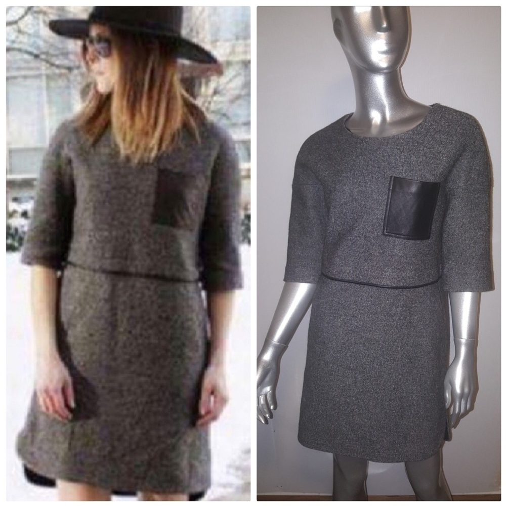 Madewell Gray Wool Dress Size Medium